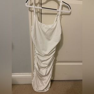 White hello Molly mini dress